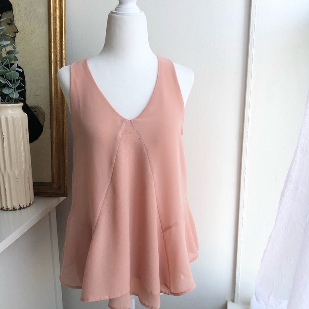 Anthropologie Peach Tank Top
